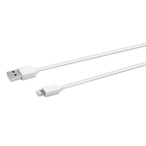Innovera USB Apple Lightning Cable, 3 ft, White (IVR30018) View Product Image