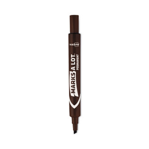Avery MARKS A LOT Large Desk-Style Permanent Marker, Broad Chisel Tip, Brown, Dozen (8881) View Product Image