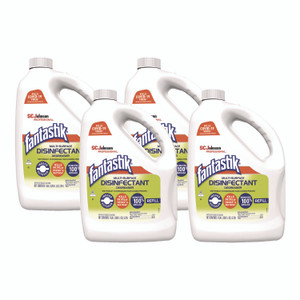 Fantastik Multi-Surface Disinfectant Degreaser, Pleasant Scent, 1 Gallon Bottle, 4/Carton View Product Image