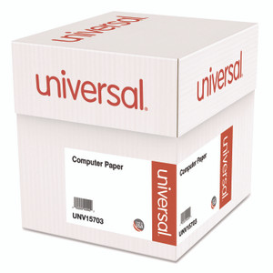 Universal Printout Paper, 2-Part, 15 lb Bond Weight, 9.5 x 11, White, 1,650/Carton View Product Image