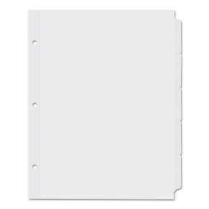 Universal Self-Tab Index Dividers, 5-Tab, 11 x 8.5, White, 36 Sets View Product Image
