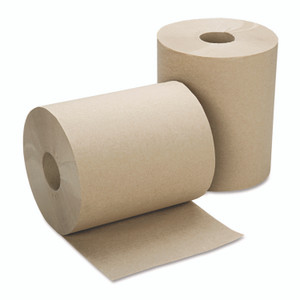 AbilityOne 8540015915146, SKILCRAFT Continuous Roll Paper Towel, 1-Ply, 8" x 600 ft, Natural, 12 Rolls/Box View Product Image