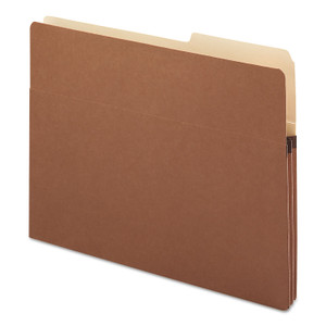 Smead Redrope Drop Front File Pockets with 2/5-Cut Guide Height Tabs, 1.75" Expansion, Letter Size, Redrope, 25/Box View Product Image