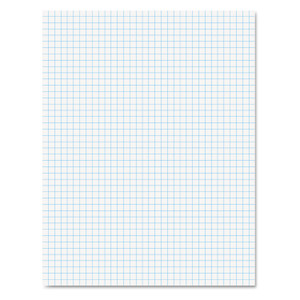 Ampad Quadrille Pads, Quadrille Rule (4 sq/in), 50 White (Heavyweight 20 lb Bond) 8.5 x 11 Sheets View Product Image