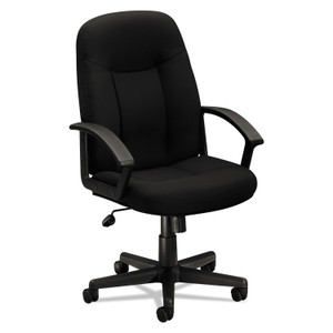 HON HVL601 Series Executive High-Back Chair, Supports Up to 250 lb, 17.44" to 20.94" Seat Height, Black View Product Image