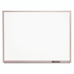 AbilityOne 7110015550292, SKILCRAFT Magnetic Porcelain Marker Board, 18" x 24", White Surface, Anodized Aluminum Frame Product Image 