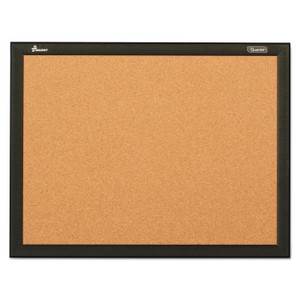 AbilityOne 7195016511284, SKILCRAFT Cork Board, 36" x 24", Natural Tan Surface, Black Aluminum Frame Product Image 