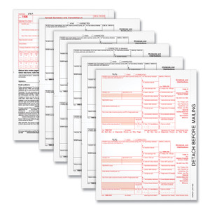 TOPS 1099-DIV Tax Forms for Inkjet/Laser Printers, Fiscal Year: 2023, Five-Part Carbonless, 8 x 5.5, 2 Forms/Sheet, 24 Forms Total (TOP22973) View Product Image