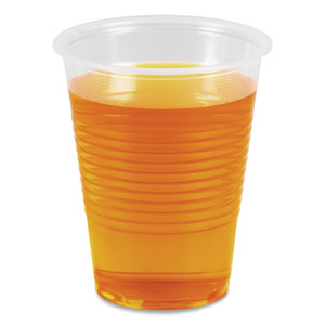 Boardwalk Translucent Plastic Cold Cups, 10 oz, Polypropylene, 100 Cups/Sleeve, 10 Sleeves/Carton (BWKTRANSCUP10CT) View Product Image