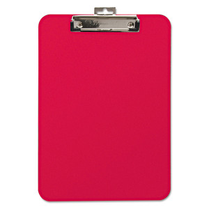 Mobile OPS Unbreakable Recycled Clipboard, 0.25" Clip Capacity, Holds 8.5 x 11 Sheets, Red (BAU61622) View Product Image