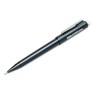 AbilityOne 7520013176140, SKILCRAFT Dual Action Mechanical Pencil, 0.7 mm, F (#2.5), Black Lead, Black Barrel, Dozen View Product Image