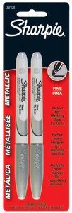 Sharpie Metallic Silver2 Ct Fine Tip Marker (652-39108Pp) Product Image 