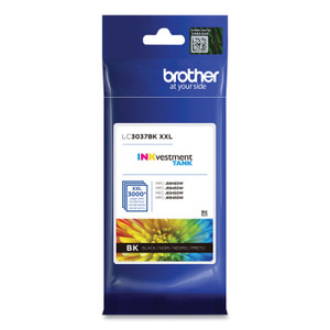 Brother LC3037BK INKvestment Super High-Yield Ink, 3,000 Page-Yield, Black (BRTLC3037BK) View Product Image