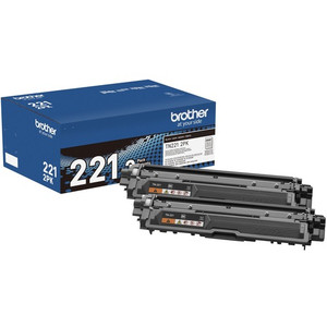 Brother TN221 Original Standard Yield Laser Toner Cartridge - Twin-pack - Black - 2 / Box Product Image 