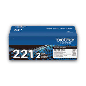 Brother TN2212PK Toner, 2,500 Page-Yield, Black, 2/Pack View Product Image
