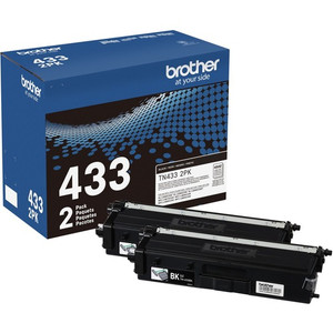 Brother TN-433 Original High Yield Laser Toner Cartridge - Twin-pack - Black - 2 / Box Product Image 