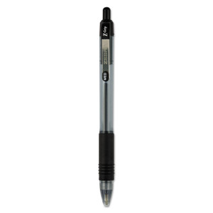 Zebra Z-Grip Ballpoint Pen, Retractable, Medium 1 mm, Black Ink, Clear Barrel, 24/Pack (ZEB12221) View Product Image