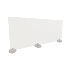 Ghent Desktop Free Standing Acrylic Protection Screen, 59 x 5 x 24, Frost View Product Image