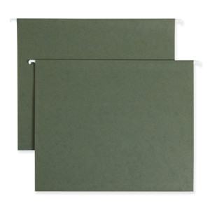Smead Box Bottom Hanging File Folders, 1" Capacity, Letter Size, Standard Green, 25/Box View Product Image