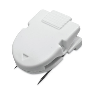 Advantus Wall Clips for Fabric Panels, 40 Sheet Capacity, White, 4/Pack View Product Image