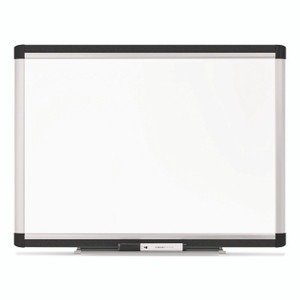 U Brands PINIT Magnetic Dry Erase Board, 24" x 18" (Actual Size: 23" x 17"), White Surface, Satin Aluminum Frame View Product Image