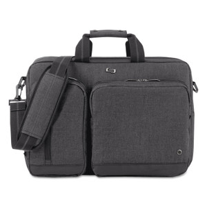 Solo Urban Hybrid Briefcase, Fits Devices Up to 15.6", Polyester, 16.75" x 4" x 12", Gray (USLUBN31010) View Product Image