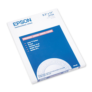 Epson Ultra Premium Photo Paper, 10 mil, 8.5 x 11, Luster White, 50/Pack (EPSS041405) View Product Image