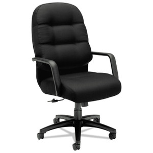HON Pillow-Soft 2090 Series Executive High-Back Swivel/Tilt Chair, Supports Up to 300 lb, 17" to 21" Seat Height, Black View Product Image