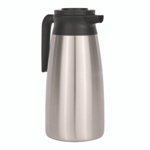 BUNN 1.9 Liter Thermal Pitcher, Stainless Steel/Black View Product Image