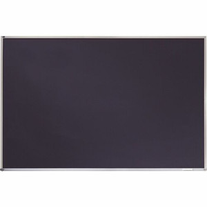 Quartet DuraMax Porcelain Magnetic Chalkboard - 72" (6 ft) Width x 48" (4 ft) Height - Black Porcelain Surface - Silver Aluminum Frame - Horizontal - Magnetic Product Image 