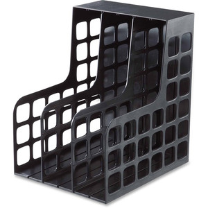 Oxford Decorack Shelf File - 2 Divider(s) - Black - Plastic Product Image 