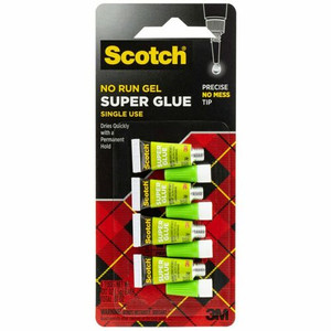 Scotch Super Glue Gel - 0.05 grams Single-Use Tubes - 0.02 oz Product Image 