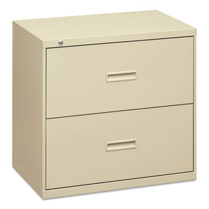 HON 400 Series Lateral File, 2 Legal/Letter-Size File Drawers, Putty, 30" x 18" x 28" (BSX432LL) View Product Image
