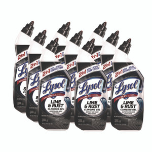 LYSOL Brand Disinfectant Toilet Bowl Cleaner w/Lime/Rust Remover, Atlantic Fresh, 24 oz, 9/Carton View Product Image