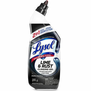 Lysol Lime/Rust Toilet Bowl Cleaner - 24 fl oz (0.8 quart) - Atlantic Fresh Scent - Blue - (RAC98013) Product Image 
