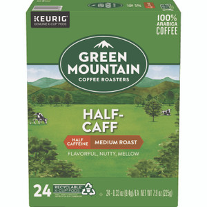 Green Mountain Coffee Half-Caff Coffee K-Cups, 24/Box View Product Image