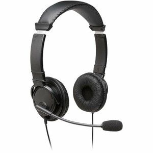 Kensington Classic 3.5mm Headset with Mic - Stereo - Mini-phone (3.5mm) - Wired - Over-the-head, On-ear - Binaural Product Image 