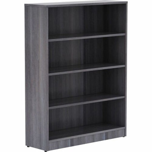 Lorell Laminate Bookcase - 4 Shelf(ves) - 48" Height x 36" Width x 12" Depth - Thermally Fused Laminate Product Image 