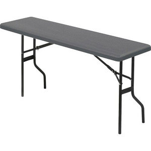 Iceberg Folding Table, 18"x72", Charcoal (ICE65367) View Product Image