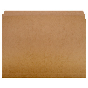 AbilityOne 7530002223443 SKILCRAFT Paperboard File Folder, Straight Tabs, Letter Size, 0.75" Expansion, Brown, 100/Box (NSN2223443) View Product Image