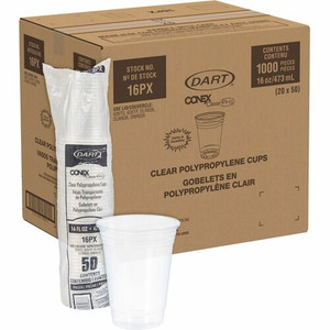 Solo Conex 16 oz ClearPro Cold Cups - 16 fl oz - Clear - Polypropylene - Beverage - 50/Pack Product Image 
