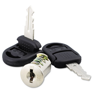 Alera Core Removable Lock and Key Set, Silver, 2 Keys (ALEVA501111) View Product Image