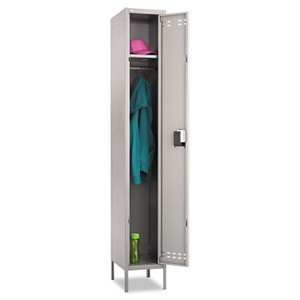 Safco Single-Tier Locker, 12w x 18d x 78h, Two-Tone Gray (SAF5522GR) View Product Image