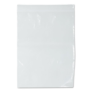 Zip Reclosable Poly Bags, 7 x 8, 2 mil, Clear, 1000/Carton