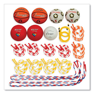 Champion Sports Physical Education Kit with 7 Balls, 14 Jump Ropes, Assorted Colors (CSIUPGSET2) View Product Image