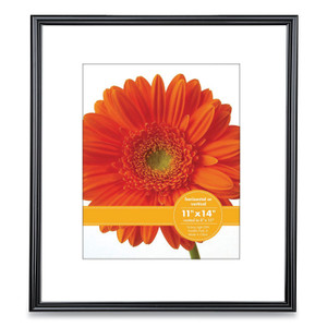 Victory Light Plastic Poster Frame with Mat, 8 x 10 Insert, Black View Product Image