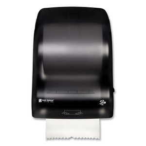 San Jamar Simplicity Mechanical Roll Towel Dispenser, 15.25 x 13 x 10.25, Black (SJMT7400TBK) View Product Image