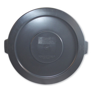 Impact Advanced Gator Lids, for 32 gal Gator Containers, Flat-Top, 22" Diameter, Gray (IMP77333) View Product Image