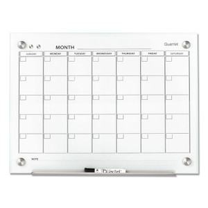 Quartet Infinity Magnetic Glass Calendar Board, One Month, 24 x 18, White Surface (QRTGC2418F) View Product Image