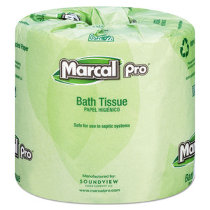 Marcal PRO 100% Recycled Bathroom Tissue, Septic Safe, 2-Ply, White, 240 Sheets/Roll, 48 Rolls/Carton (MRC3001) View Product Image
